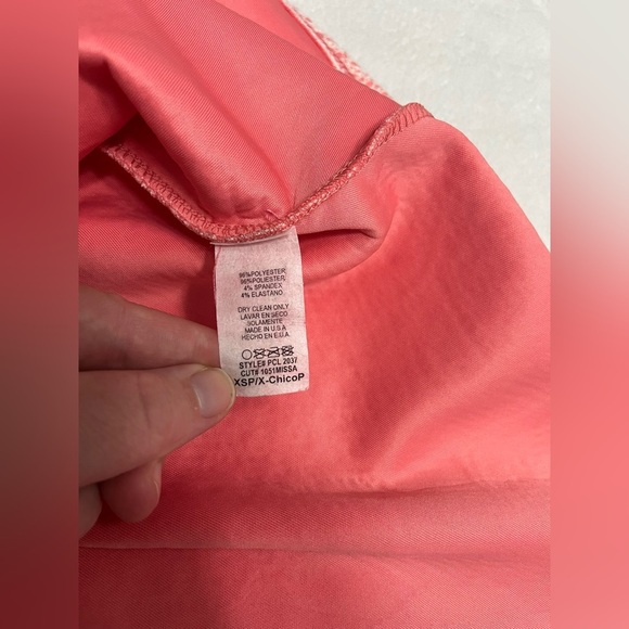 Papermoon Womens sizeXS Stitchfix pink & white lace floral mini dress flare NWOT - Picture 2 of 6